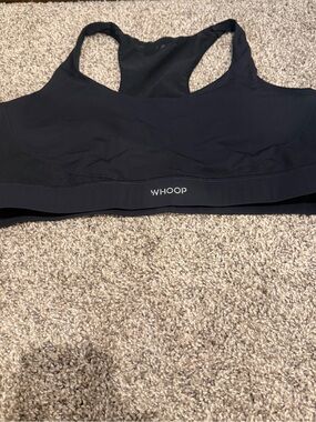 Whoop black sport bra size XL razor back
